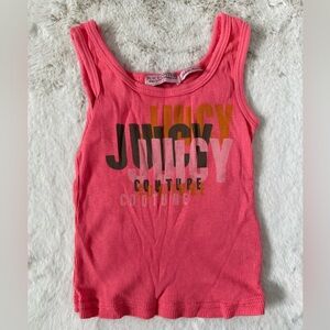 Juicy Couture Coral Graphic Kids Tank Top